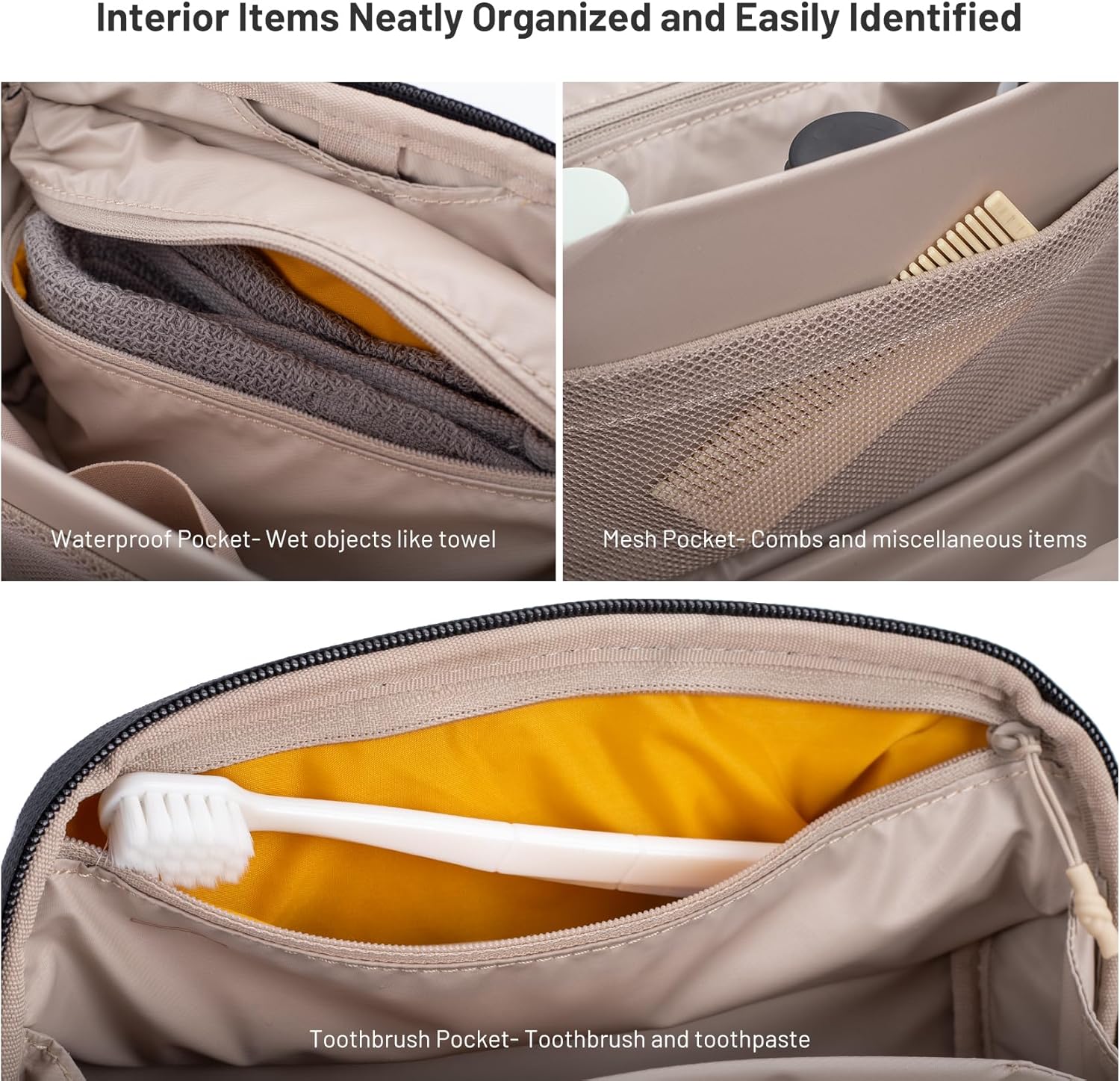 PGYTECH Travel Toiletry Bag for Men & Women, Hanging Compact Pouch, Waterproof Dopp Kit for Traveling, Shaving Bag Makeup Bag Organizer for Toiletries - Image 2