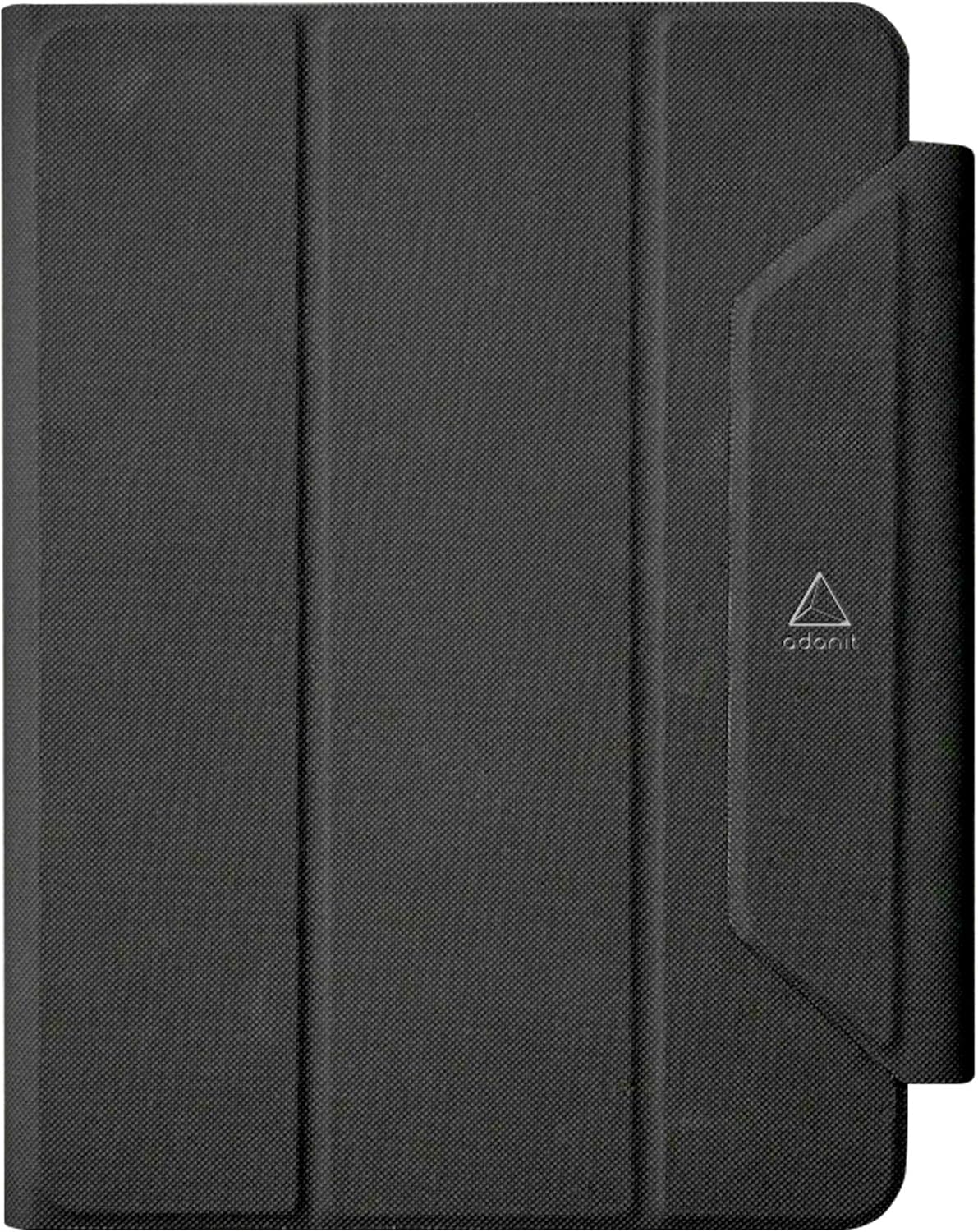 Adonit iPad 10.2 Case 2021 iPad 9th Generation / 2020 iPad 8th Gen / 2019 iPad 7th Gen Protective, Magnetic Stand Hard Shell, Sleep/Wake Smart Cover Case with Pencil Holder for iPad 10.2 Inch -Black