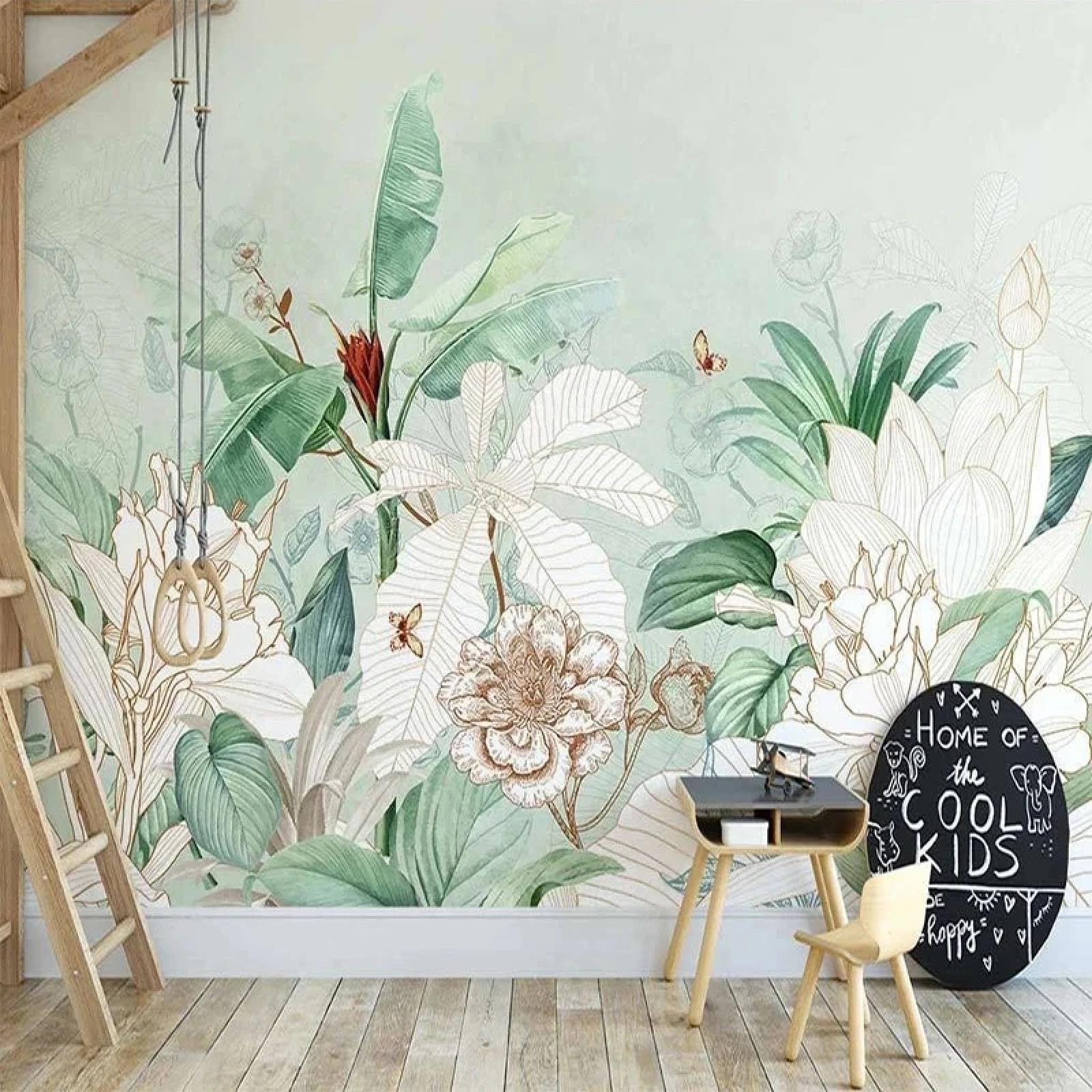 Papier peint mural 3D style nordique pour salon et bureau
