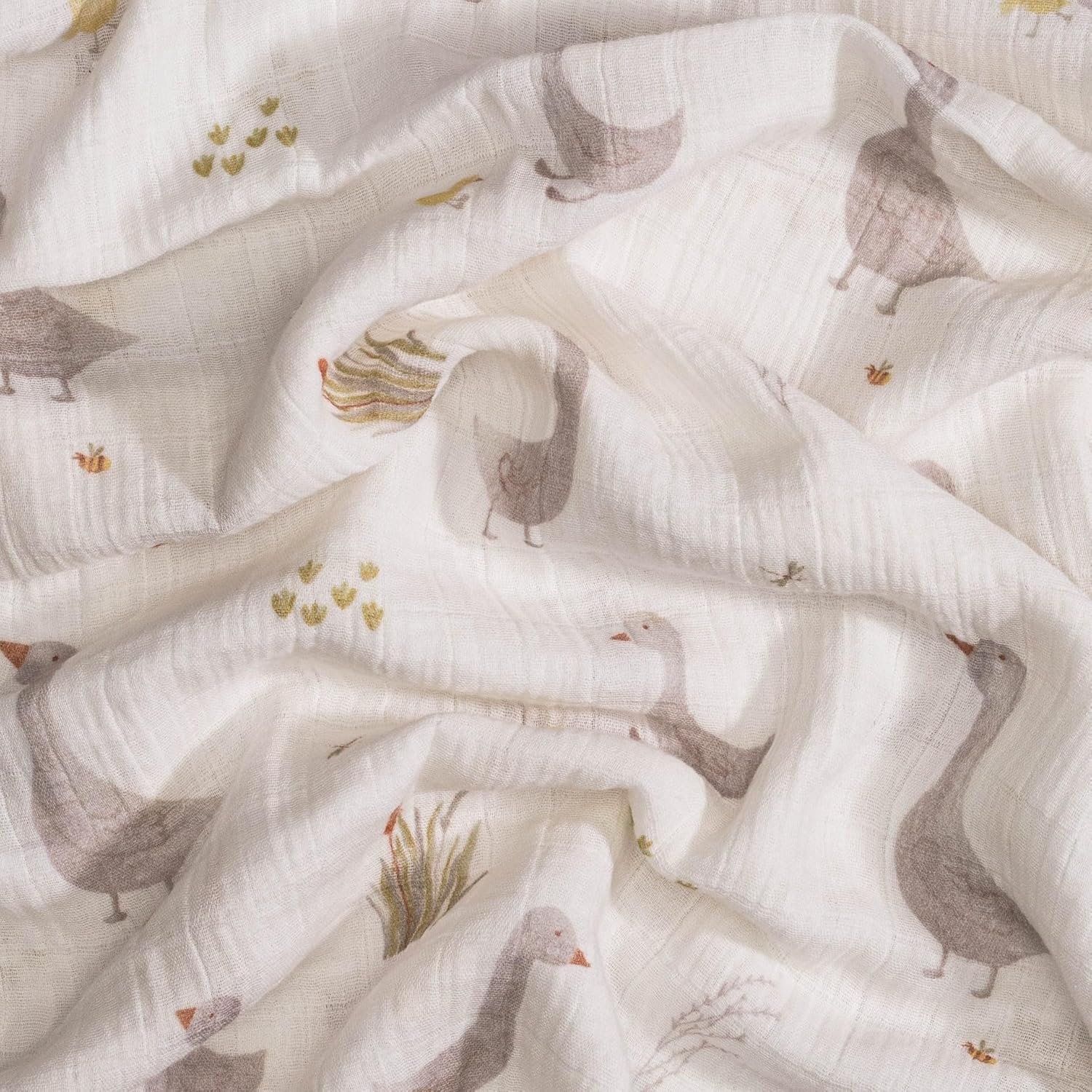 Crane Baby Charlie 2-pc. Farmhouse Tractor Dot Swaddle Set, 100% Cotton Muslin Swaddle Blankets for Newborns, Baby Boy Blanket Neutral, Infant Receiving Blankets for Boys, Rustic Farm Nursery Decor