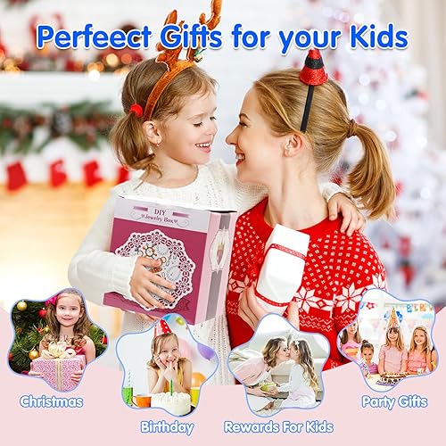 Miniatura 6 de Juguetes para edades de 5 a 7 años, juguetes para niñas de 8 a 10 años, aretes de clip para niñas de 6 a 8 años, disfraz de princesa, juguete de