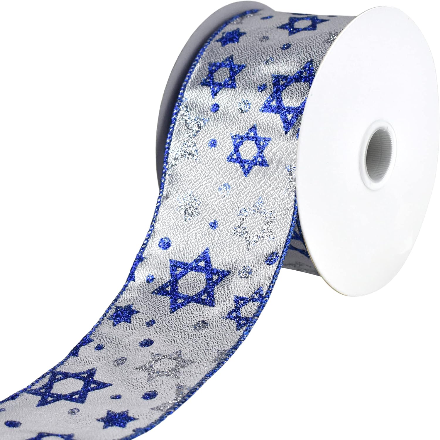 Amazon.com: Homeford Metallic Star of David Hanukkah Wired Ribbon, 2-1/ ...