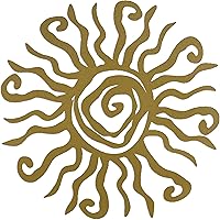 Vista 9 de Riverside Designs adorno de sol de acero para exteriores, decoración para pared