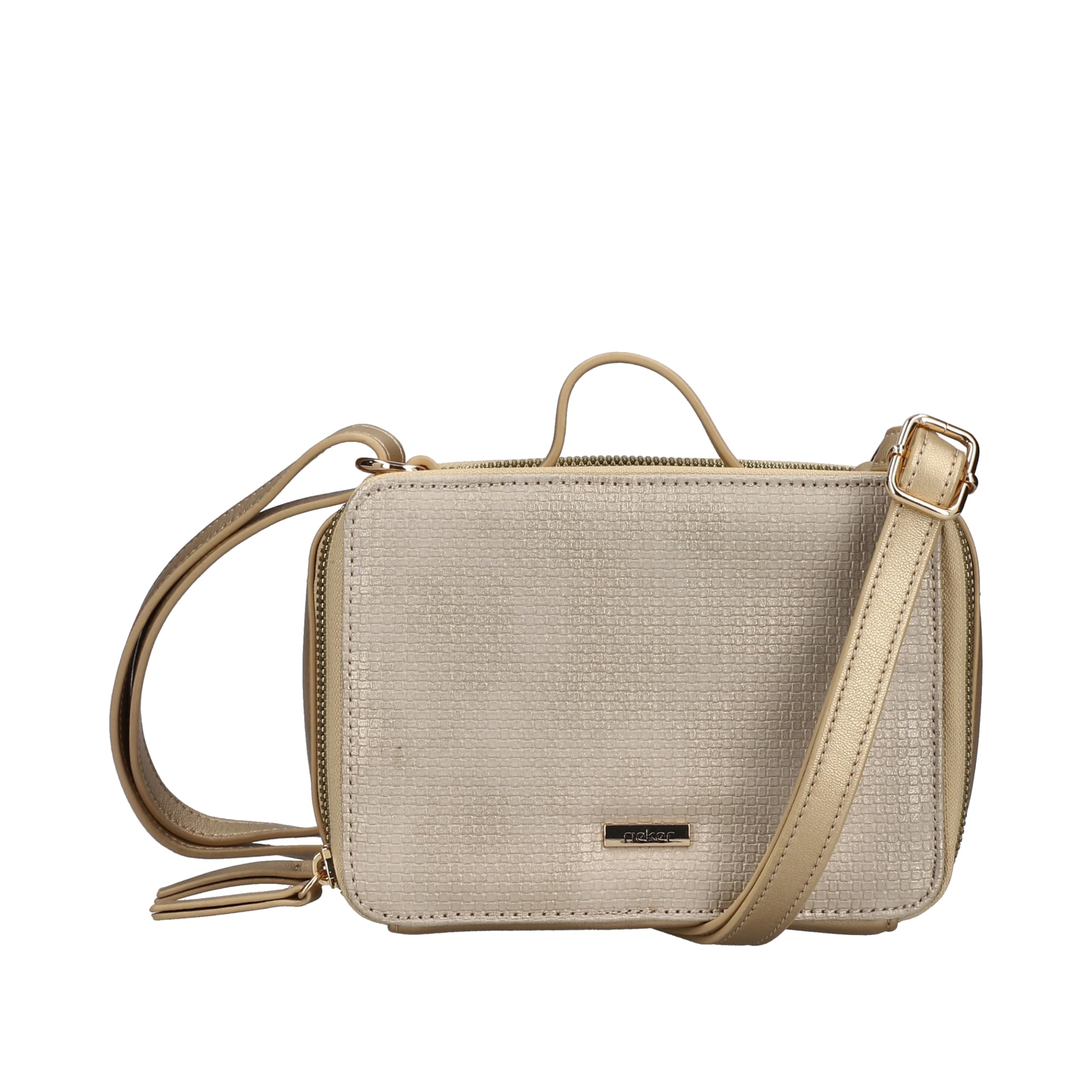 Rieker Ladies H1513 Shoulder Bag, Gold