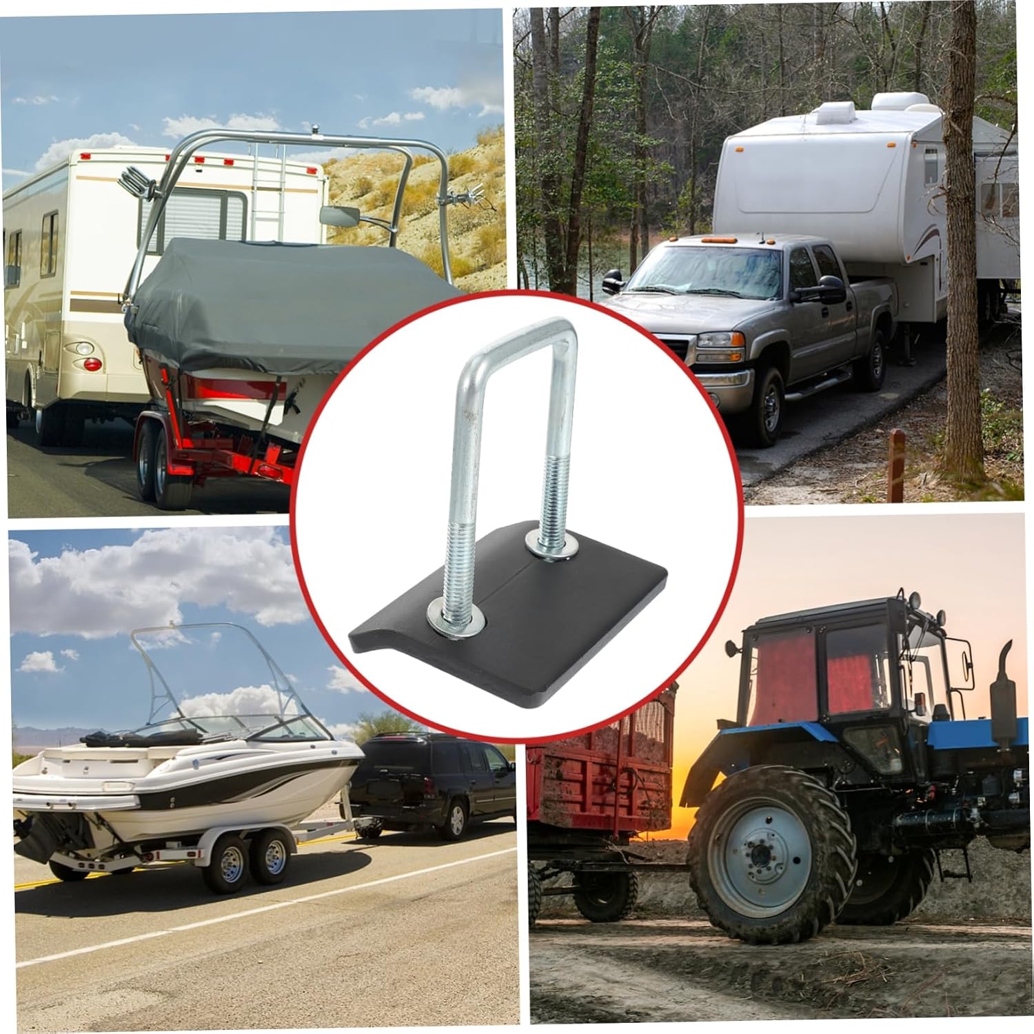 Boat Hitch Tightener Simple Installation Tow Rattle Stabilizer for Towing Hitches
