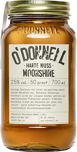 O'Donnell Harte Nuss Likör Haselnuss mit Whiskey & Karamell Aroma