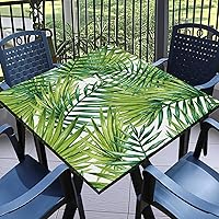 Vista 17 de Round Fitted Tablecloth with Elastic Outdoor Table Cover Round Elastic Tablecloths for Tables Waterproof Wipeable Table Cloths for