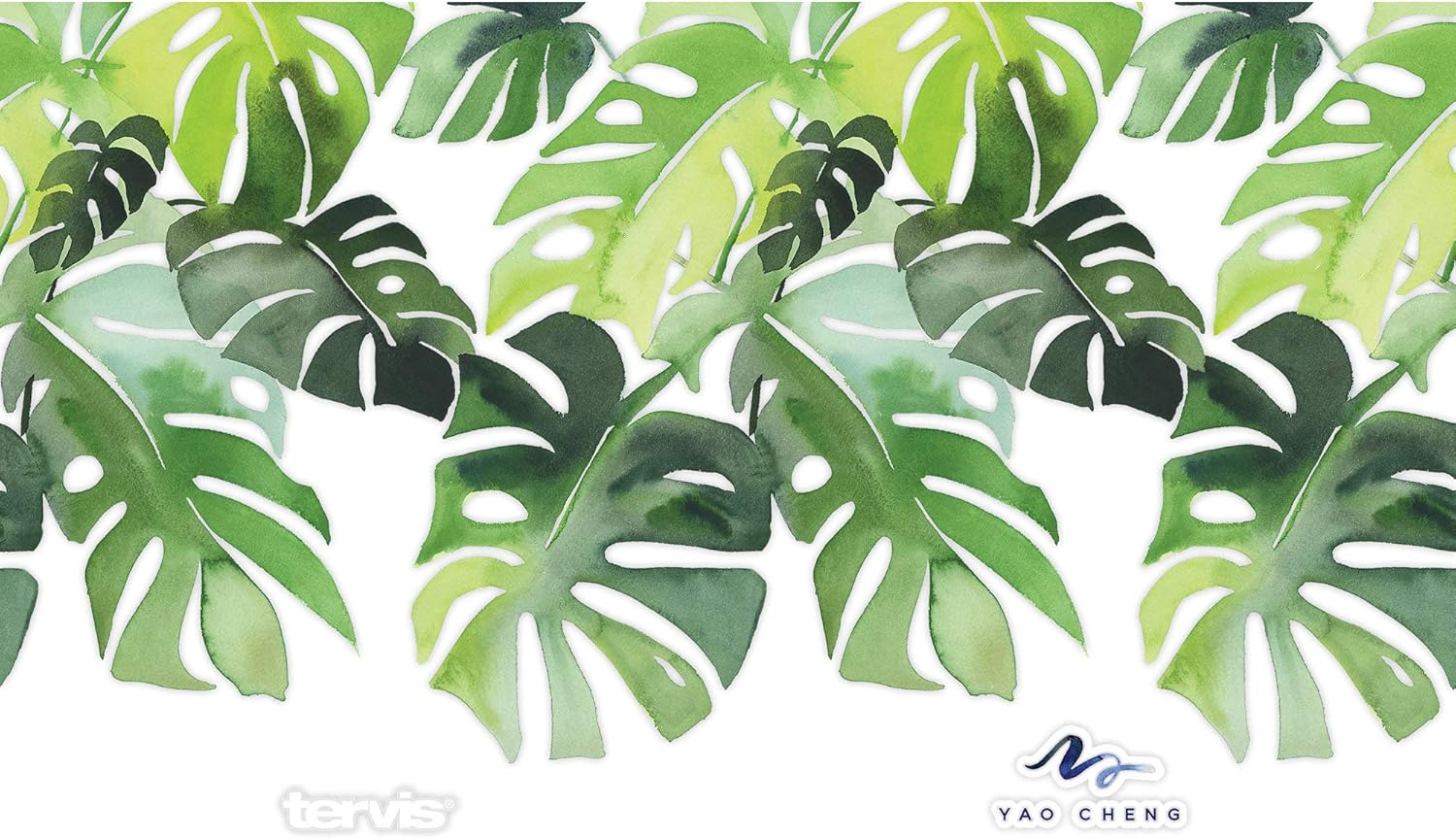 Tervis Yao Cheng Green Crystal Made in USA Double Walled Insulated Tumbler Travel Cup Keeps Drinks Cold & Hot, 16oz 4pk, Philodendron - Image 2