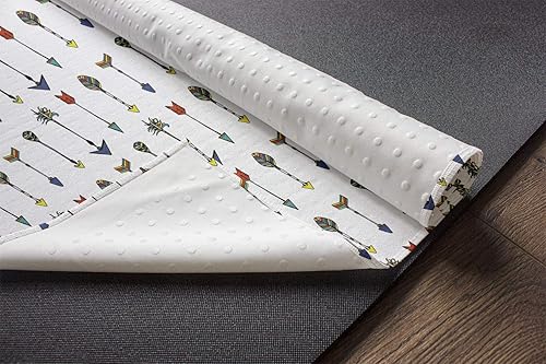 Miniatura 3 de Ambesonne Arrow Yoga Mat Towel, Colorful Pattern Eastern Arrows Traditional Cultural Design, Non-Slip Sweat Absorbent Yoga Pilates Workout Pad