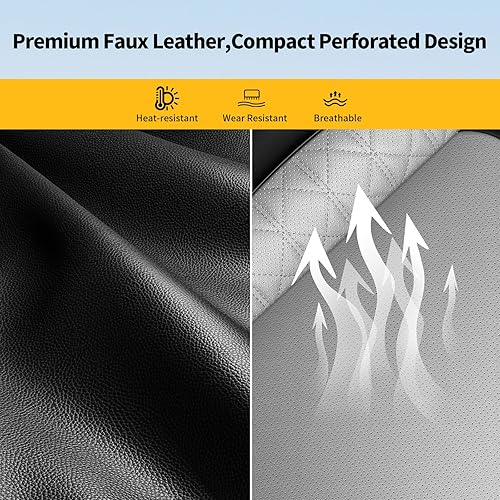 Miniatura 4 de AOMSAZTO Funda de asiento de automóvil, 2 fundas de asiento delantero para Chevrolet Cruze 2011-2019, cojines de cuero transpirable para vehículos,