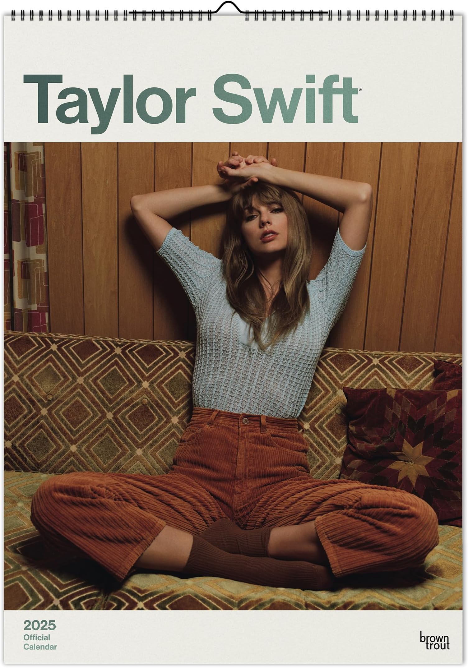 BrownTrout Taylor Swift OFFICIAL | 2025 11.7 x 16.5 Inch A3 Poster Wall Calendar | | Music Pop Singer Songwriter Celebrity