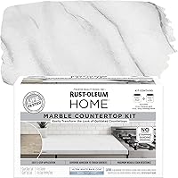 Vista 1 de Rust-Oleum 384964 Kit de Revestimiento para Encimera de Mármol para el Hogar, 72 fl oz, Blanco