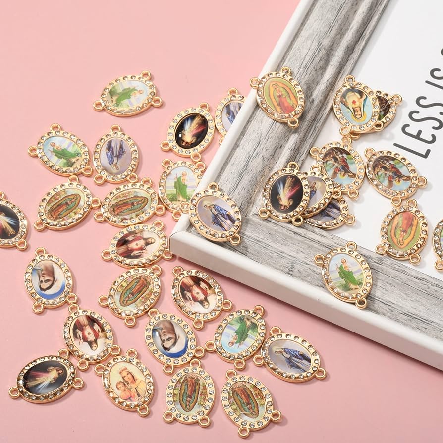 アクセサリー Crockery Hole Rosary Amazon.com: New Rosary Repair Kit Sacred Heart Centerpiece