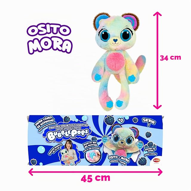 Foto 2 de 6 de Bizak Bubble Pops, Peluches Mágicos Que multiplican su tamaño x5, Proceso emocionante y Olor a Chicle
