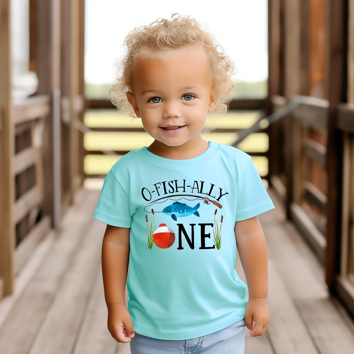 O-Fishally One 1st Birthday Outfit for Baby Boys Fishing Outdoors Shirt for First Birthday - Image 5