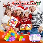 Magnetic Blocks - Clear Magnetic Cubes 1.21 inch, Digit Building Blocks Sensory Toys for Kids, Clear Montessori Toddler Toys Ages 3+, Preschool STEM Toys for Boys Girls, 32PCS