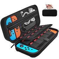 Vista 25 de daydayup Switch Carrying Case Compatible with Nintendo Switch/Switch OLED, with 20 Games Cartridges Protective Hard Shell Travel Carrying Case Pouch