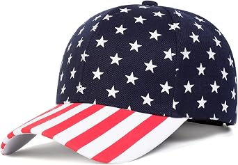 Women-Men-4th-of-July-Baseball-Cap-Independent-Day Star-Adjustable Sun Hat
