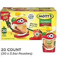 Vista 42 de Mott's Paquete Variado de Puré de Manzana Sin Azúcar Añadido, 4 Sabores – Manzana, Fresa, Canela y Arándano, Hecho de Fruta Real, Sin Sabores