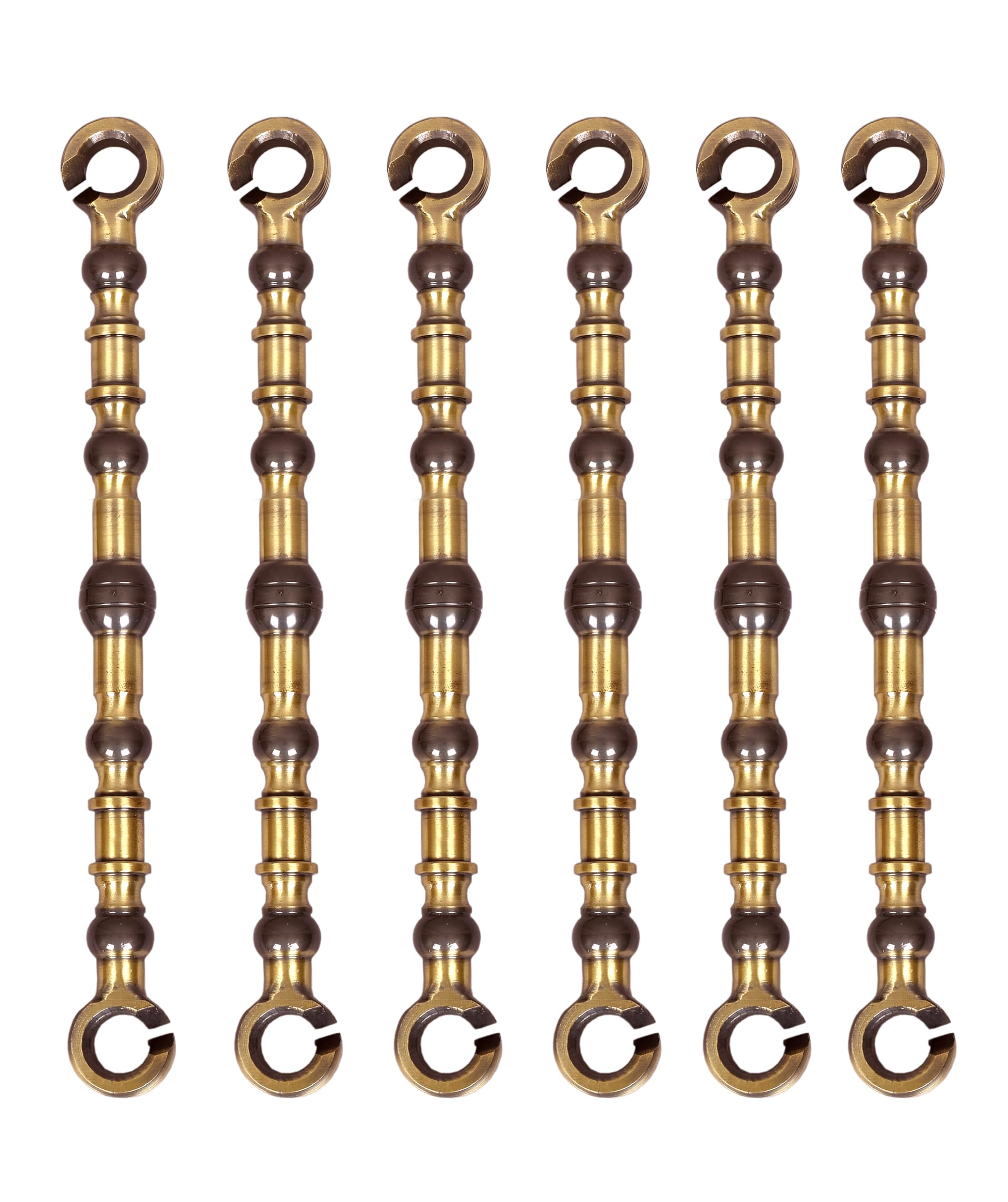 Trendy Creation Hub 16 mm Matki Design Antique Golden Brass Finish Swing Chain Link Road Jhula Accessories Heavy Duty Hangning Hooks for Home & Balcony (6)-image-23