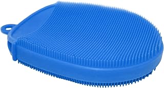 Nerthus FIH 1049 guanto cucina silicone multiuso antiscivolo pulizia e calore blu cucina