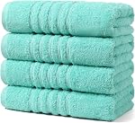 Aibaser Towels - Premium 100% Cotton Bath Towels Set (27 x 54 inches), Lightweight and High Absorbency Quick Drying (Grey)