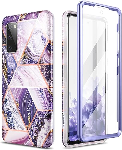 SURITCH Funda de teléfono para Samsung Galaxy S20 FE, protector de pantalla integrado, protección de cuerpo completo, a prueba de golpes, de