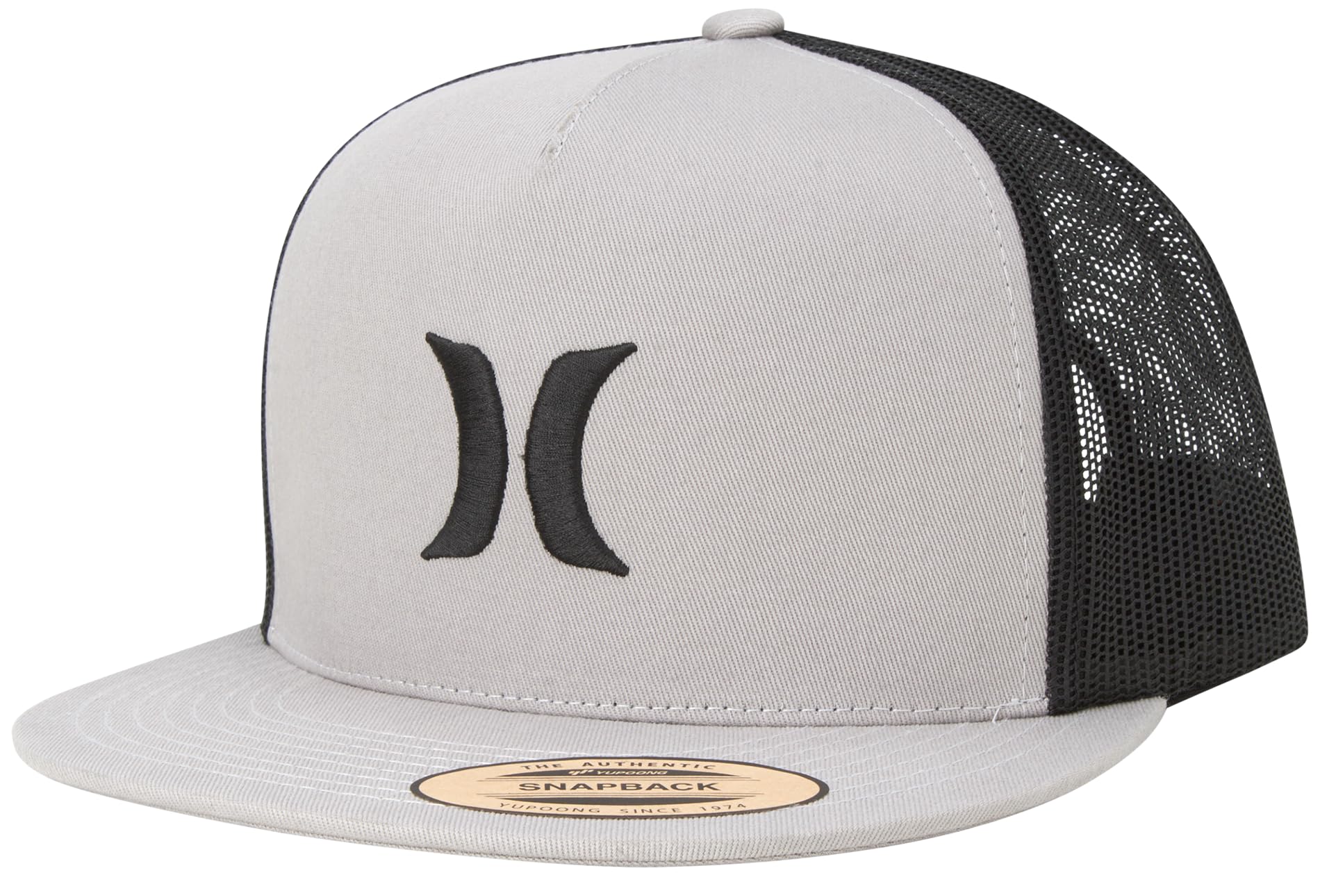 Men's Caps - Flat Brim Mesh Panel Baseball Cap Trucker Hat - Snap Back Hats for Men