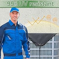 Vista 5 de Air Conditioner Covers for Outside Units 36 x 36, 600D Waterproof AC Cover, AC Condenser Winter Cover - Snowproof, Rainproof