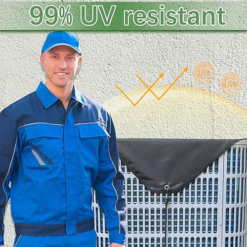 Miniatura 5 de Cubiertas de aire acondicionado para unidades exteriores 36 x 36, cubierta de CA impermeable 600D, cubierta de invierno de condensador de CA,