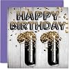 Geburtstagskarte zum 11. Geburtstag für Jungen – schwarze und goldene Glitzerballons – Happy Karten für 11 Jahre alten Jungen Sohn Bruder Enkel Cousin 145 mm Elf Elfter Geburtstag Grußkarten Geschenk