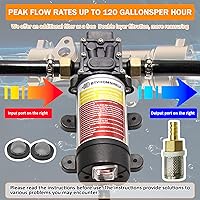 Vista 5 de Juego de bomba de transferencia de combustible de 12 V, bomba de transferencia de gasolina de 80 W que mueve 120 galones de gas o diésel por hora