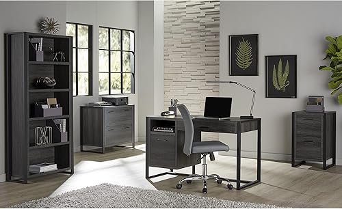 Miniatura 2 de Realspace® DeJori - Archivador lateral de 2 cajones (32-3/4 pulgadas de ancho x 19.3 in) de profundidad, color carbón