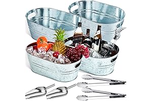 Galvanized Beverage Tubs Insulated Drink Tub, Perfect Stand Up Cooler for Beverages
