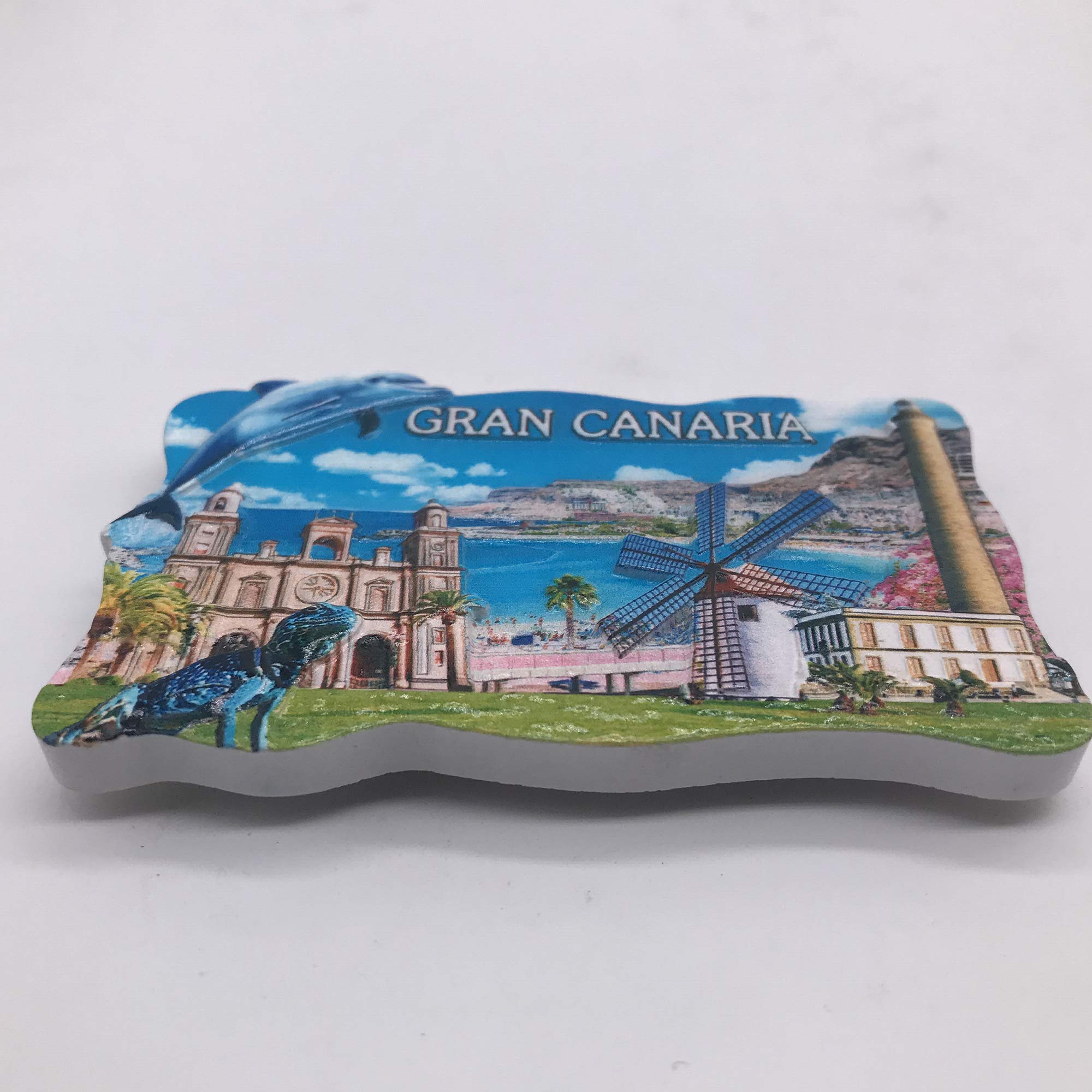 Aimant Frigo 3D Îles Canaries - Souvenir Voyage Espagne - Décoration Cuisine Magnétique