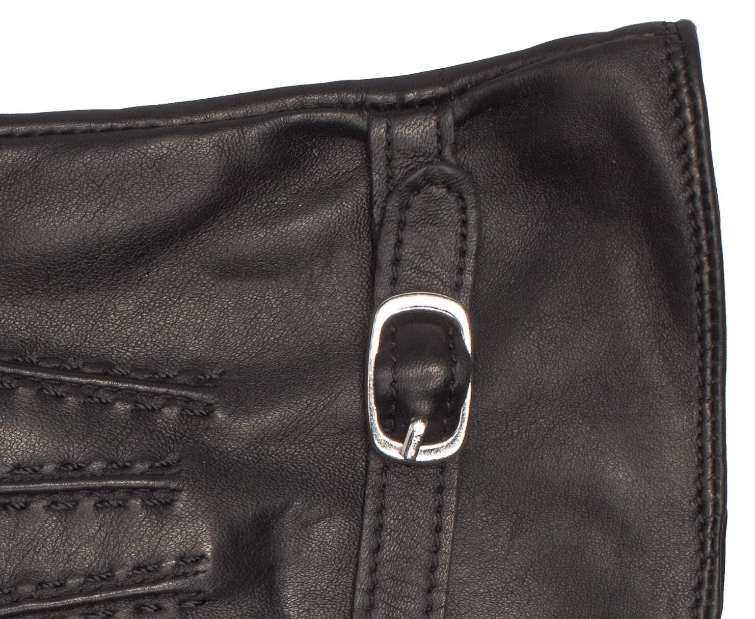 EEM guantes de piel para mujer, piel italiana suave, función táctil, forro polar suave