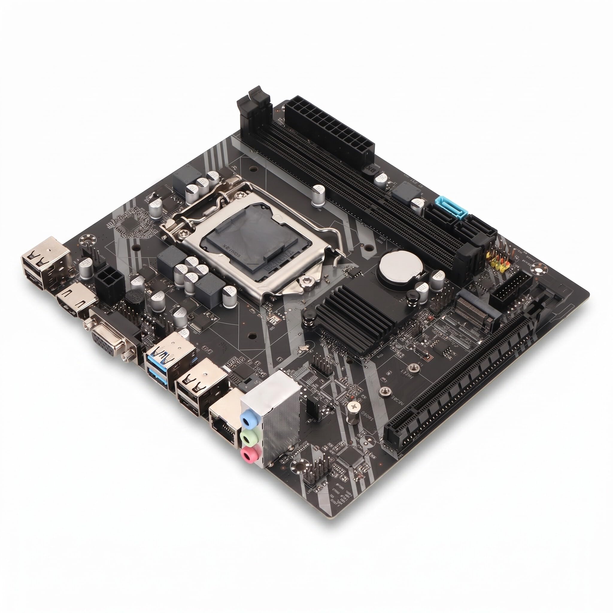 Scheda Madre B75 ATX LGA 1151, Doppio Canale DDR3, SATA 3.0 4GB, PCIe X16, NVMe M.2, 4x USB 2.0, 2x USB 3.0, HDMI, VGA, RJ45