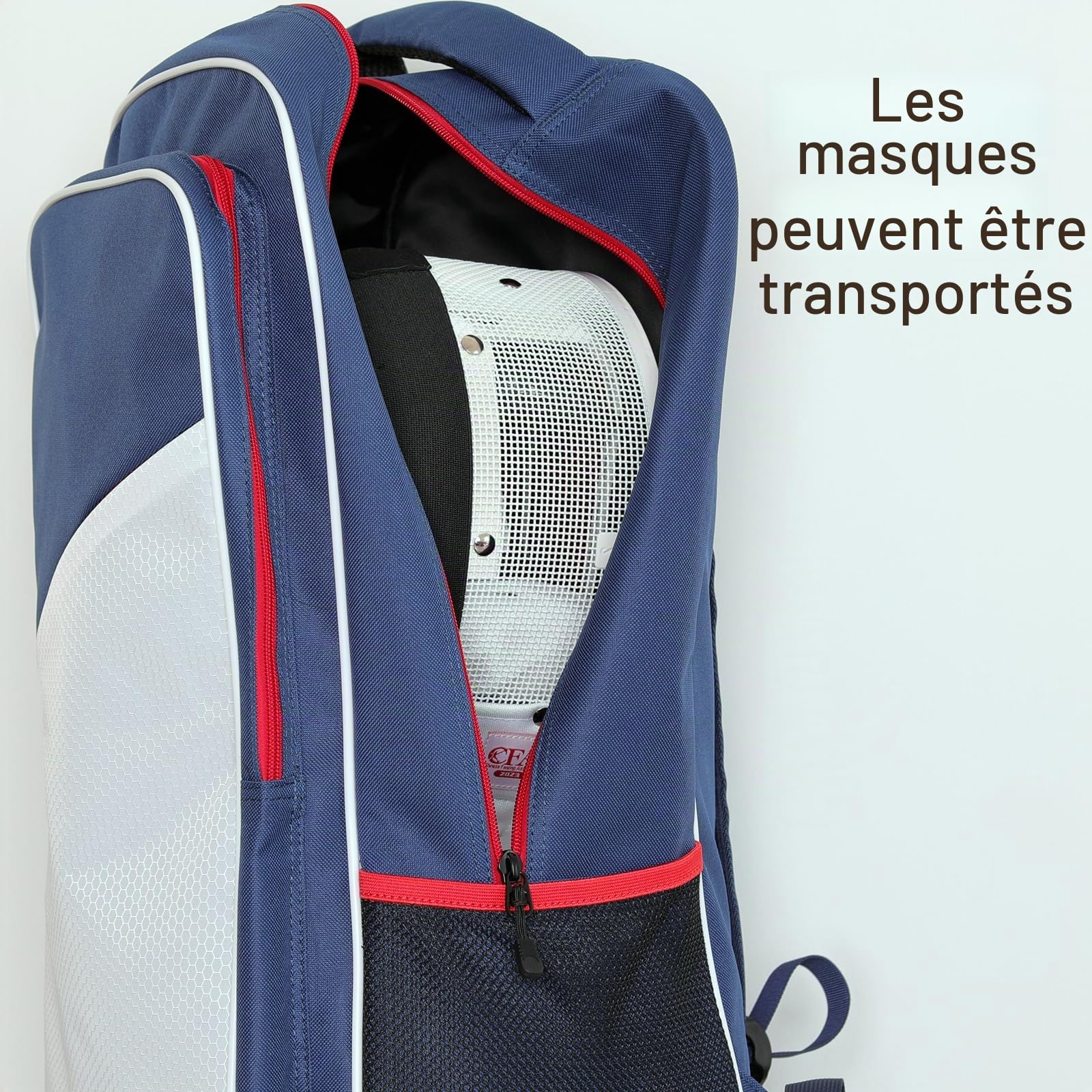 Sac de rangement pour escrime sabre et équipement en aluminium – Sac à dos portable Hema pour épée d'escrime costume et masque