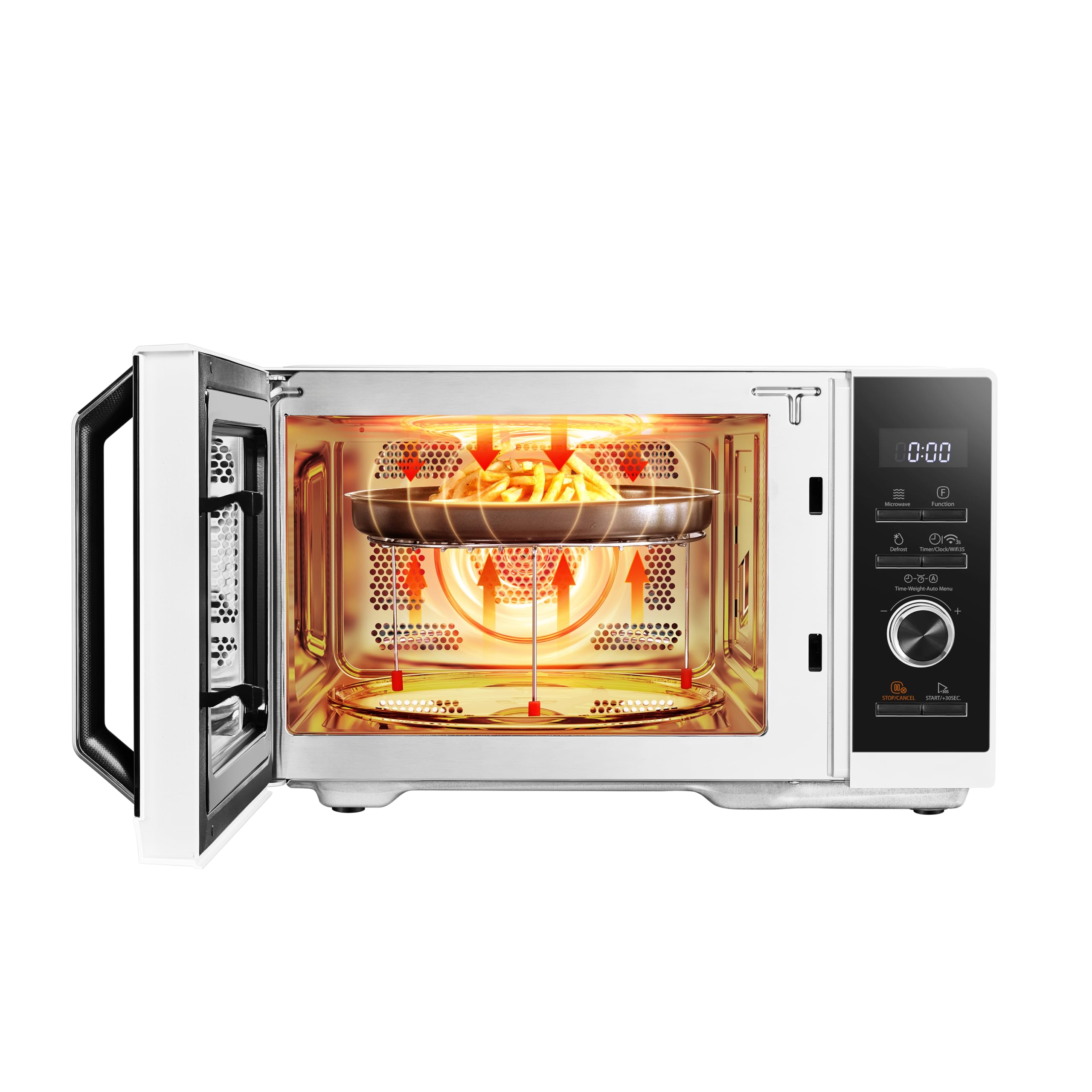 Toshiba Microonde 3 in 1 MW3-SAC23SF(WH) 23 Litri 900 Watt con Grill e Aria Calda Bianco