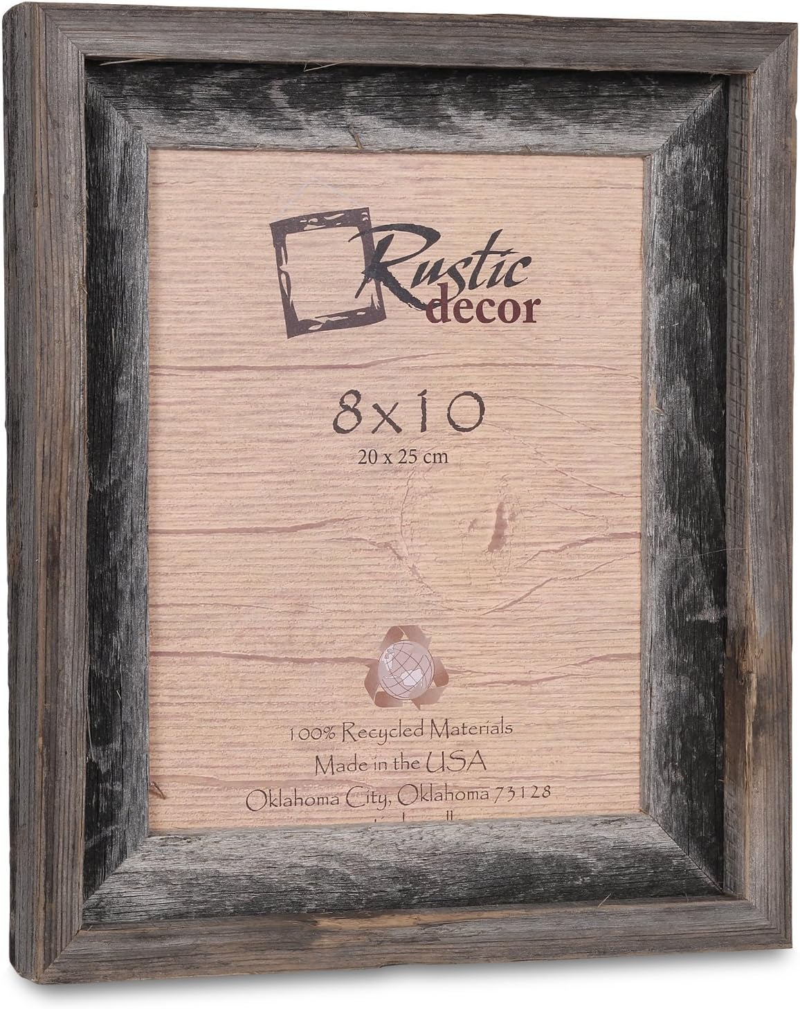 Denelchon 8x10 Picture Frames -Signature Barnwood Reclaimed Wood Photo Frames