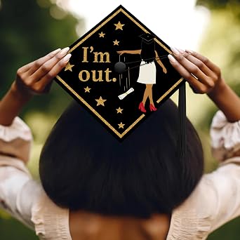 ADVANSYNC I'm Out Graduation Cap Topper