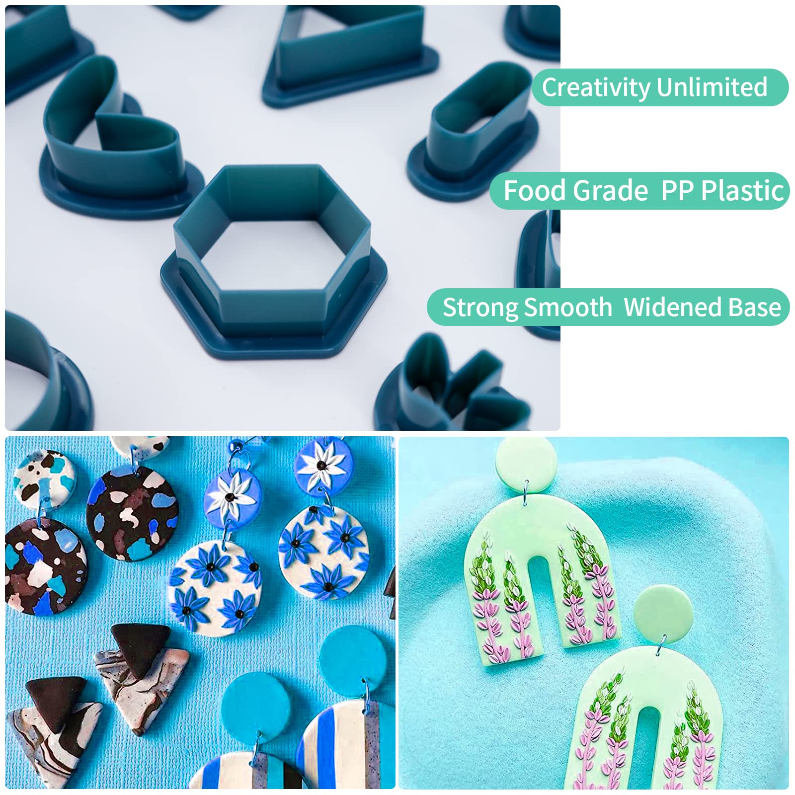 Emporte-Pièces En Argile Polymère 193 Pièces Coupe-Boucles D'Oreilles