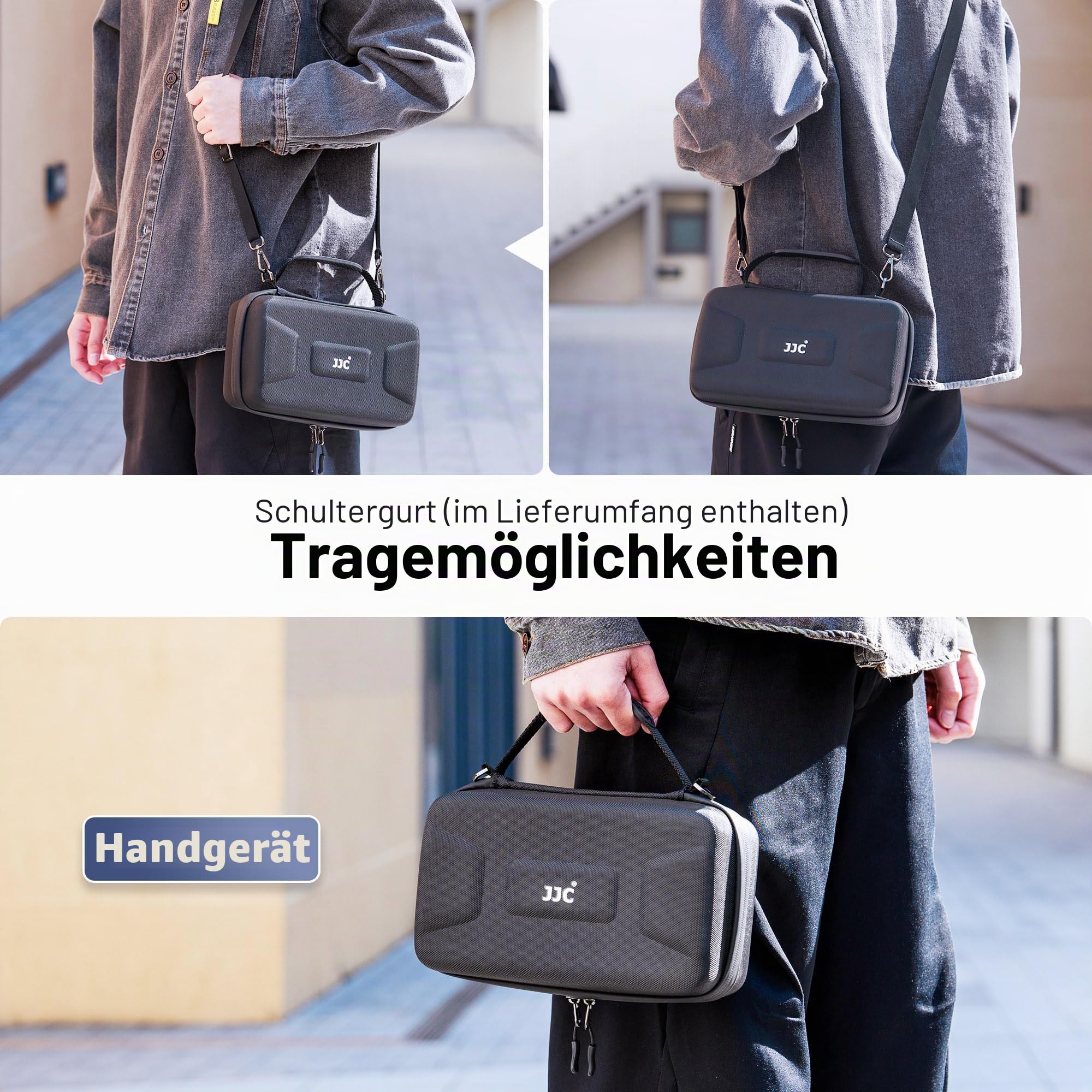 EVA Umhängetasche für DJI Osmo Action 5 Pro Tasche,Koffer für DJI Osmo Action 5 Pro/4/3 mit 3 Micro SD Karte Etui & Schultergurt,Wasserdichte Kameratasche Action5 Adventure Combo Crossbody Bag Taschen
