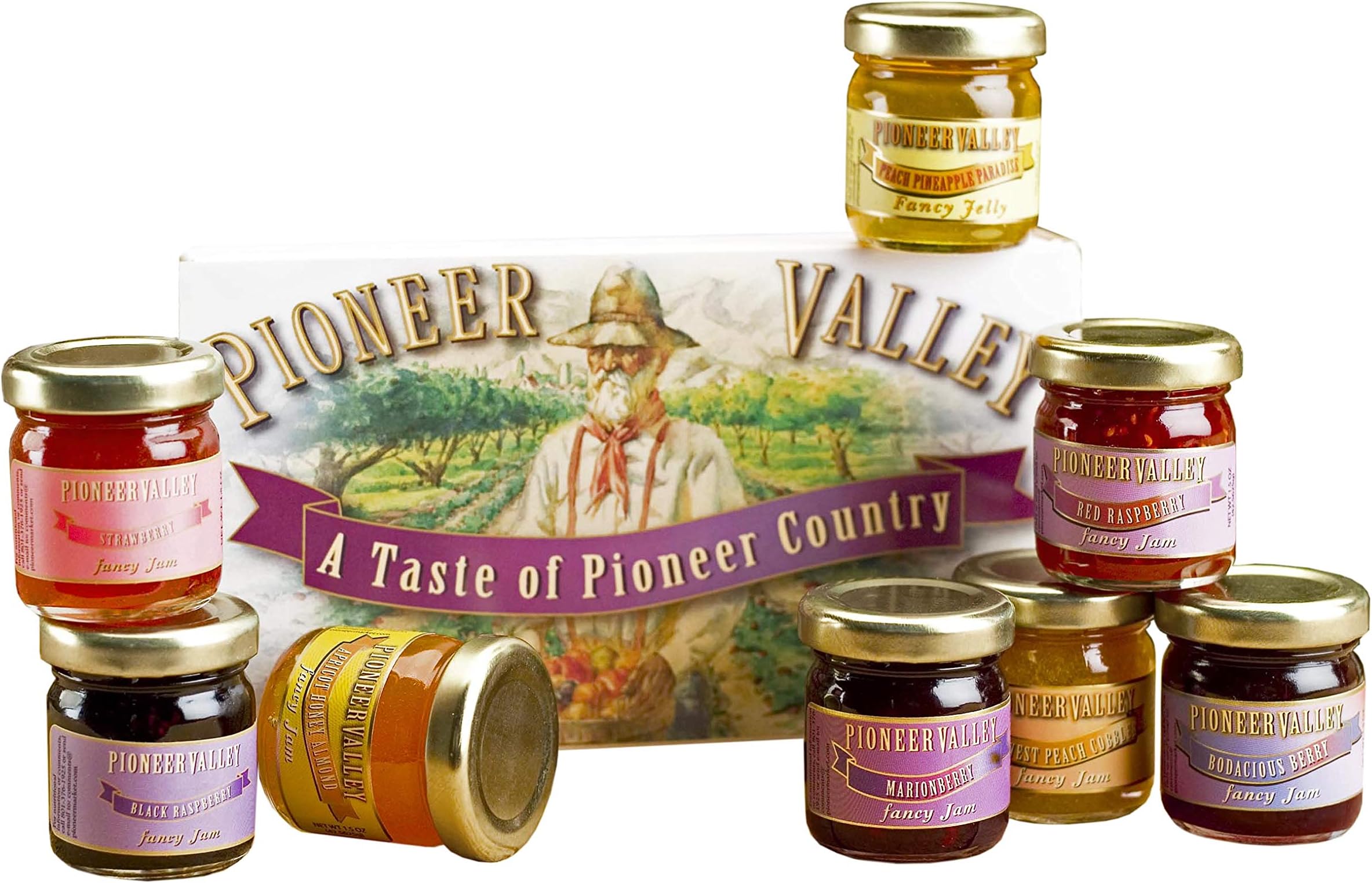 Pioneer Valley Souvenir Boxed Gourmet Jam & Jelly Sampler