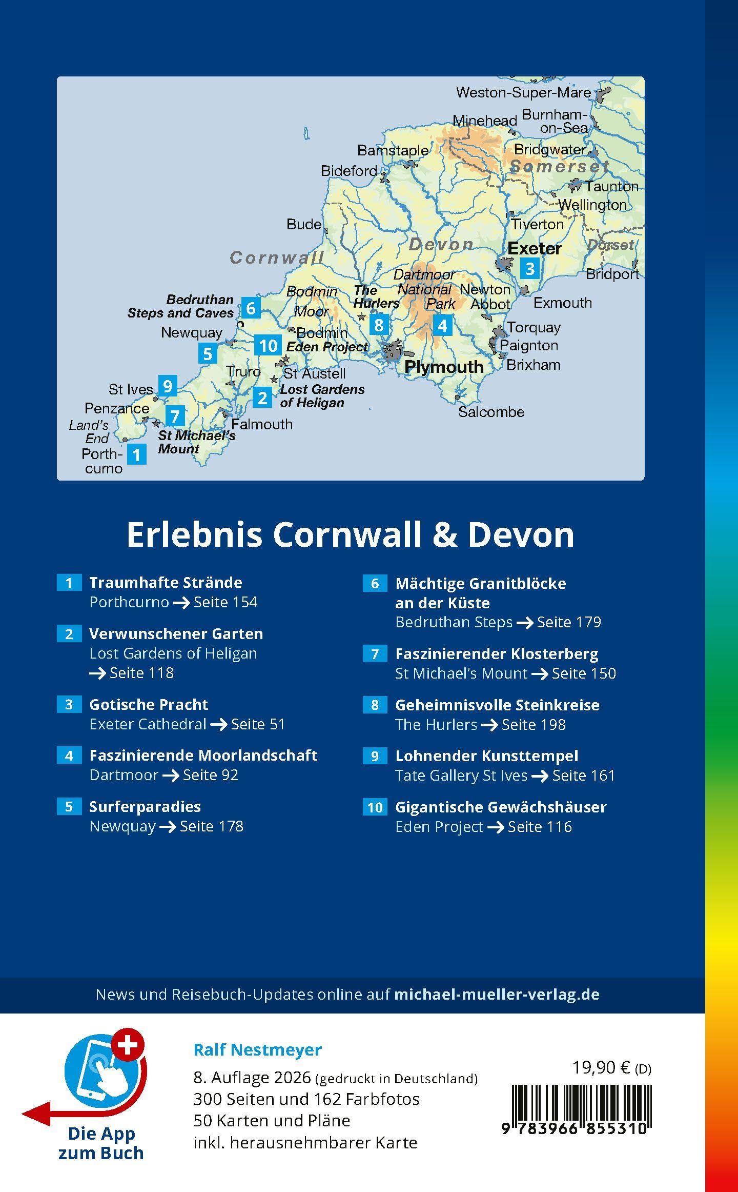 MICHAEL MÜLLER Reiseführer Cornwall & Devon: 100% authentisch, aktuell und vor Ort recherchiert. Inkl. Faltkarte & App. (MM-Reisen)