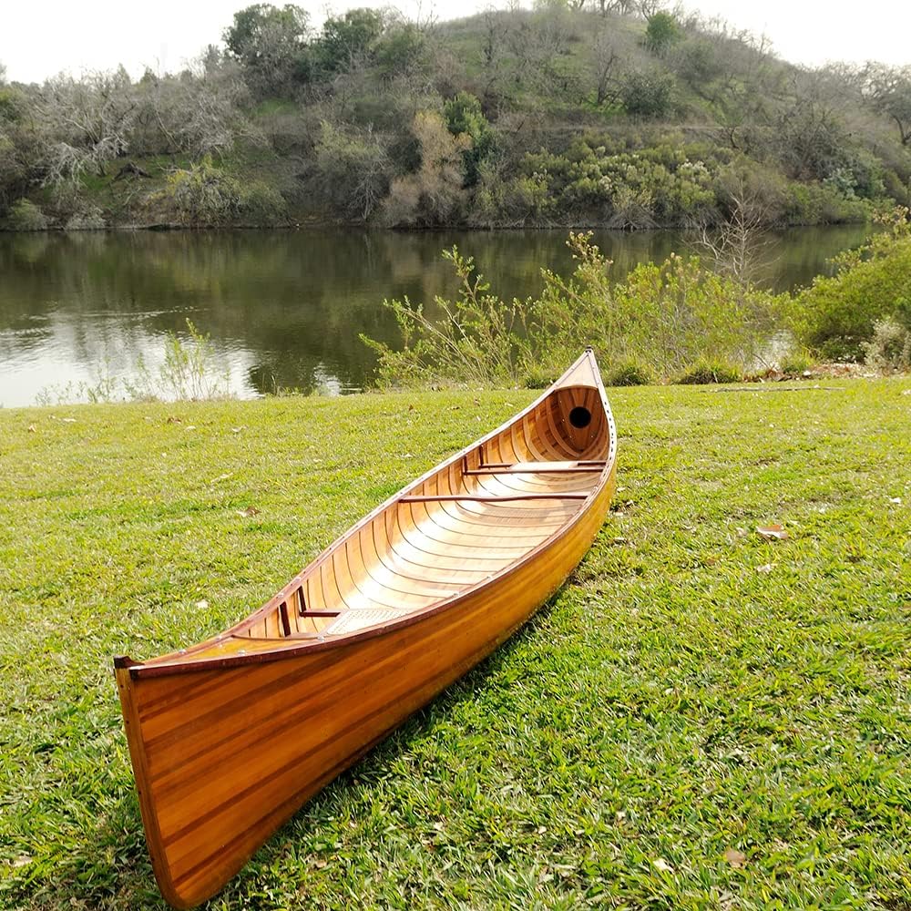 Old Modern Handicrafts Real Canoe with Ribs