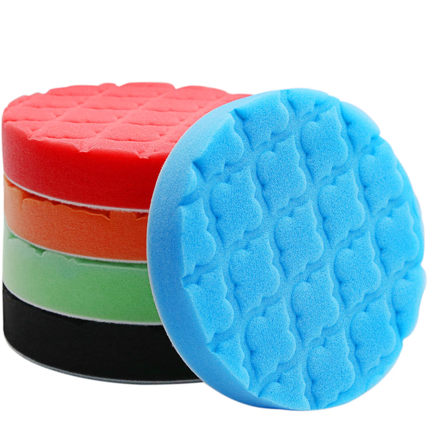 31 Tlg Polierschwamm Polierpads Set 75mm Polierscheibe Auto Polierpad