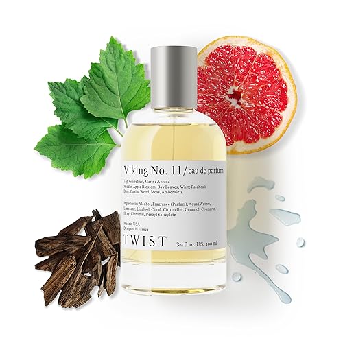 Twist - Viking No. 11, inspirado en Sauvage, perfume de larga duración para hombre, sin parabenos, vegano, ingredientes limpios, fragancia, espray