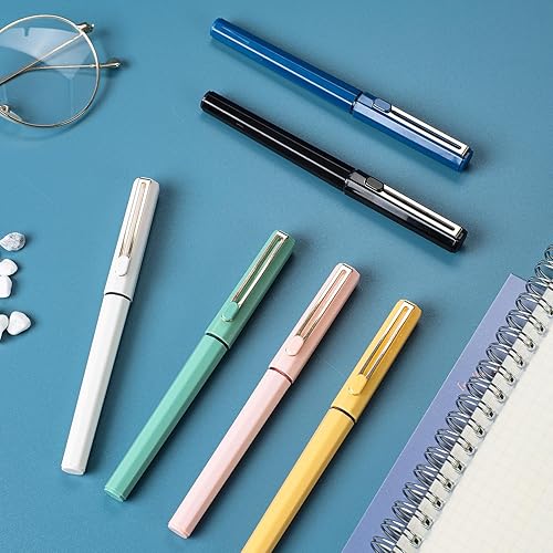 Miniatura 5 de M&G Morandi - 6 bolígrafos líquidos de 0.020 in, punta fina y suave, con tinta negra para tomar notas, suministros escolares de oficina, regalos