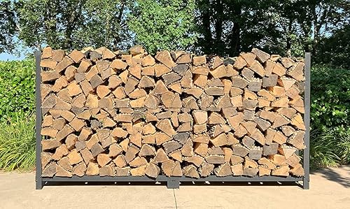 Miniatura 9 de The Woodhaven estante para leña de 8 pies con funda